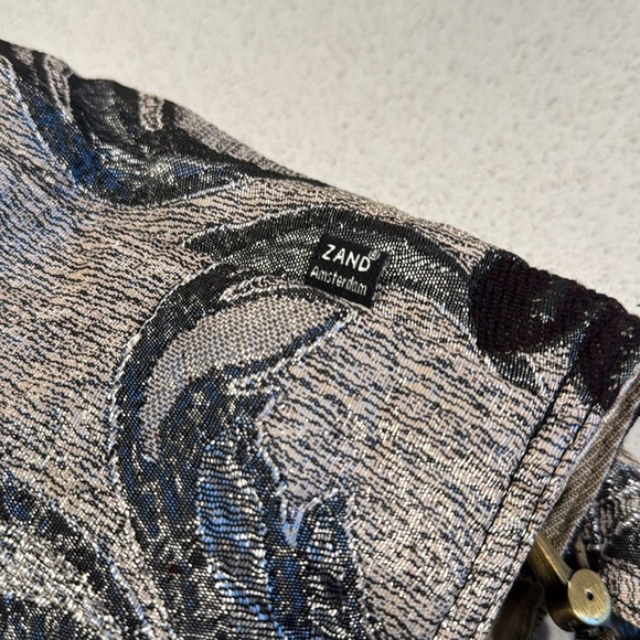 ZAND Amsterdam purse bag tote silver cream floral with movable straps - Picture 14 of 16